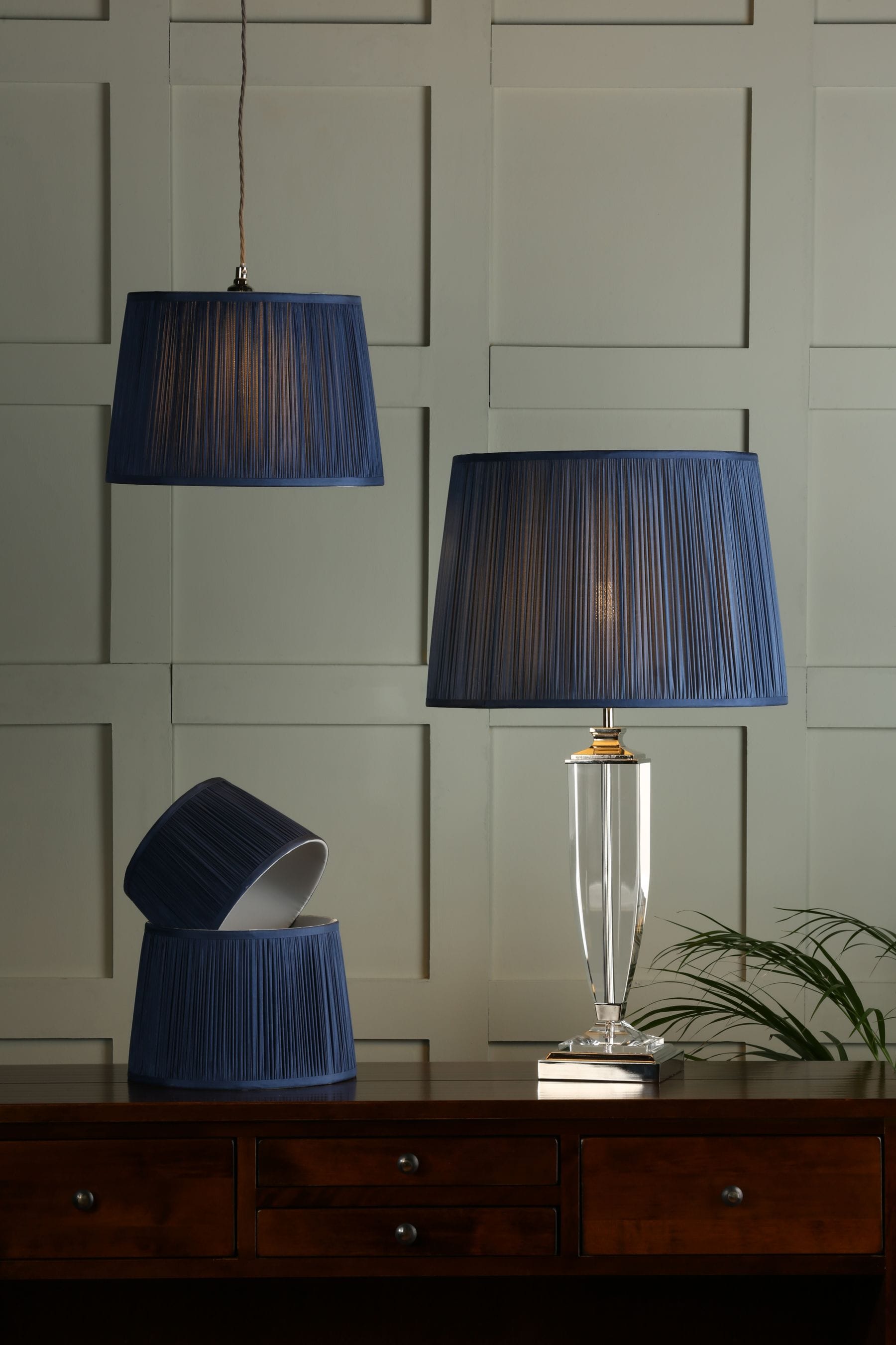 Midnight blue online table lamp