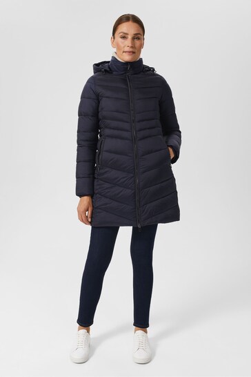 Hobbs Blue Katarina Puffer Coat