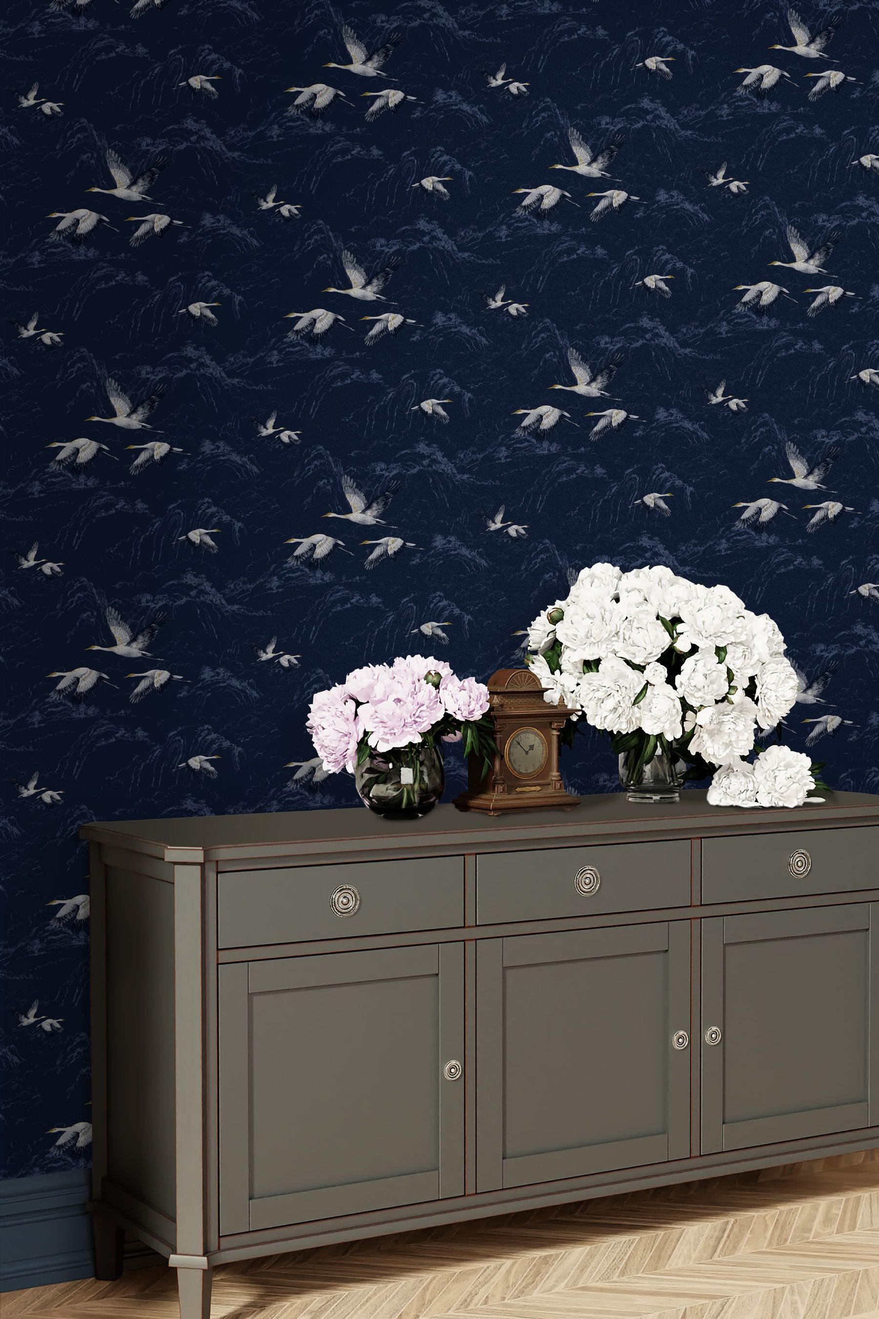 Midnight blue sale wallpaper