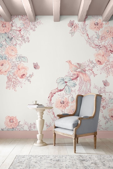 Laura Ashley Pink Birtle Mural