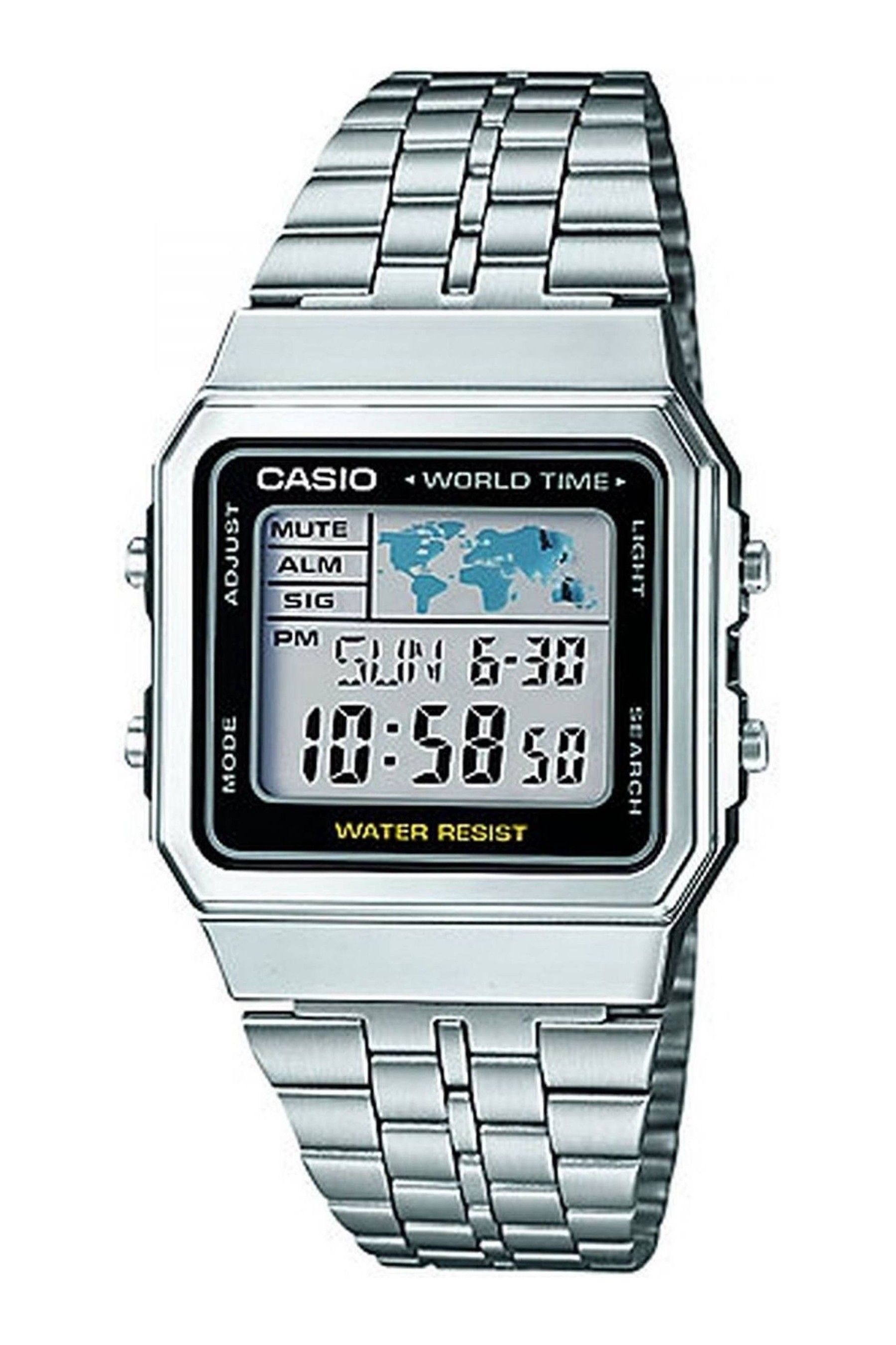 Stainless casio watch sales