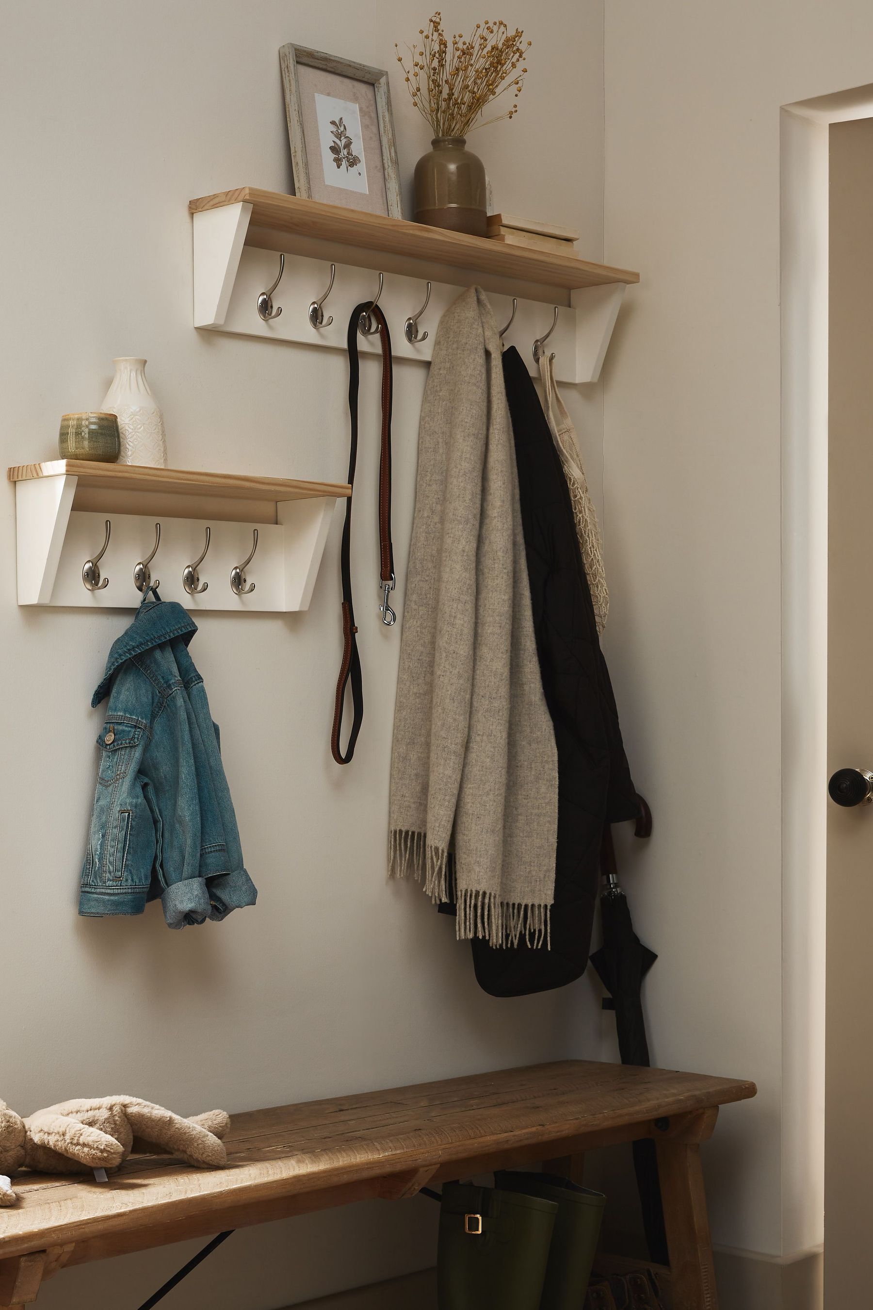 Chalk White Malvern Coat Hooks