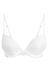 White Lace Smooth Cup Light Pad Plunge Bra