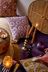 Bloomingville Purple Daq Glass Candlestick