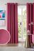 Bright Pink Cotton Eyelet Blackout/Thermal Curtains