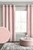 Blush Pink Heavyweight Chenille Eyelet Lined Curtains