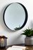 Black Round 50x50cm Wall Mirror