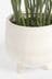Green Large Artificial Palm Tree Plant In Footed Pot
