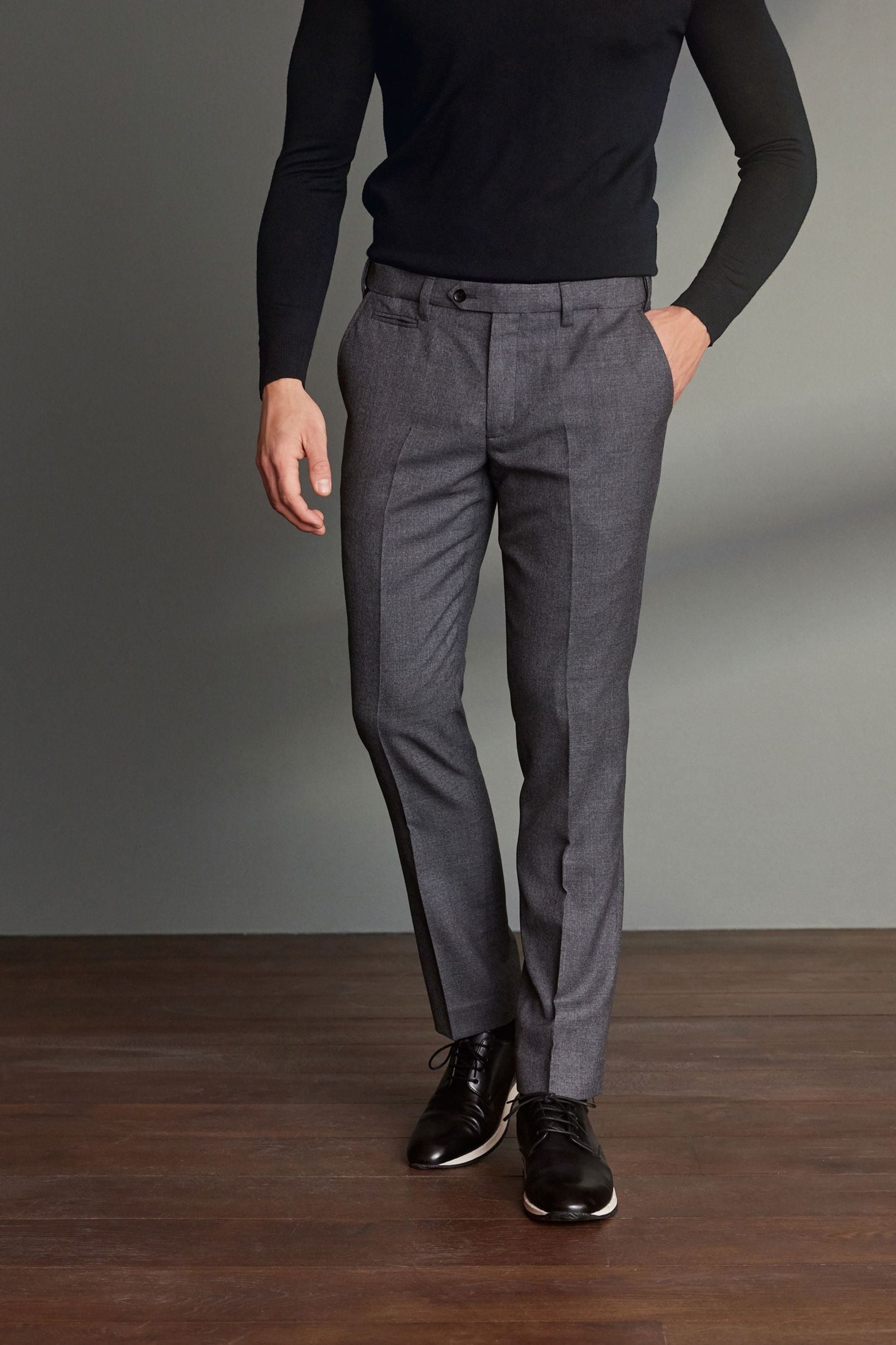 Men's wool shop trousers