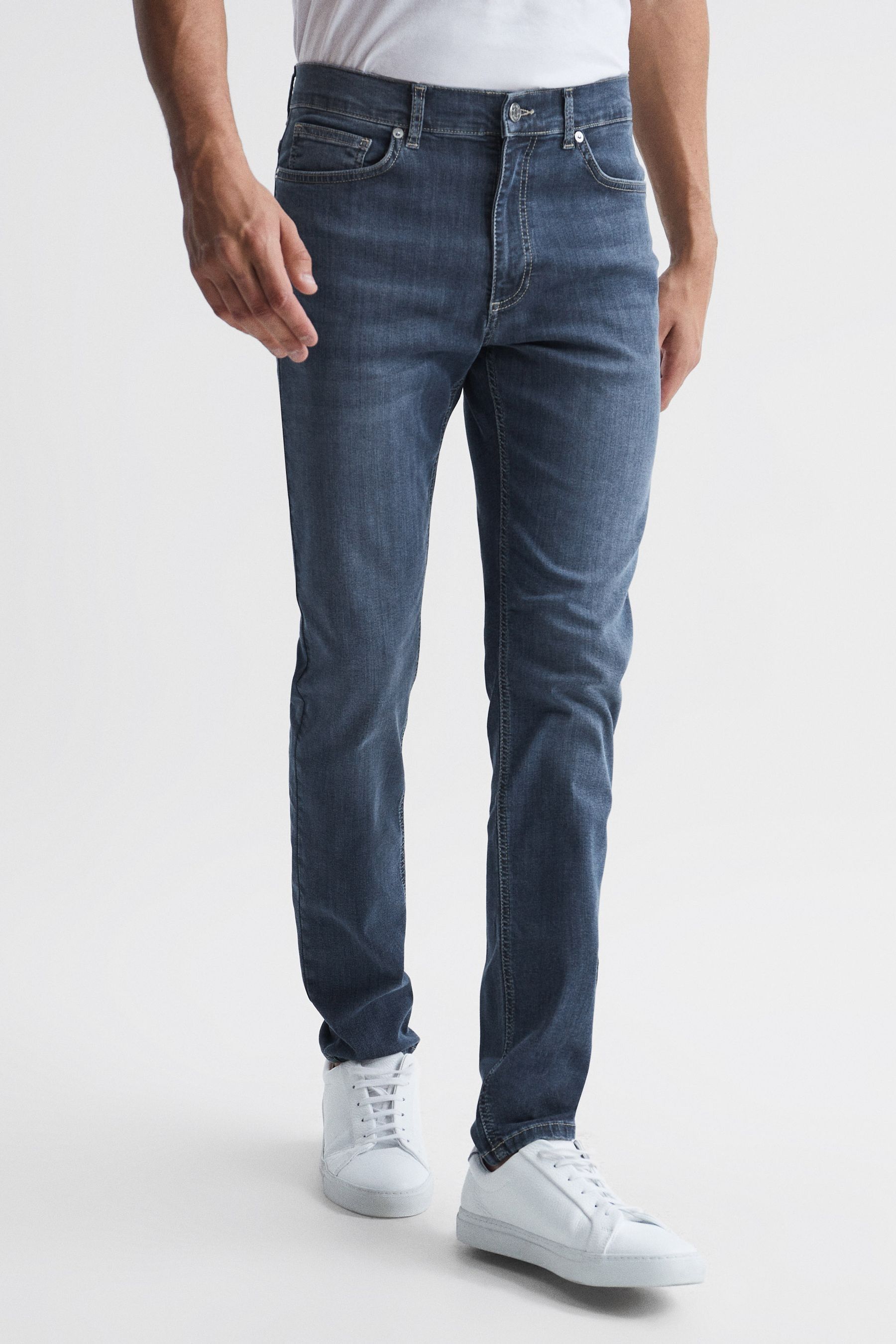 Levi's mens line top 8 skinny jeans indigo