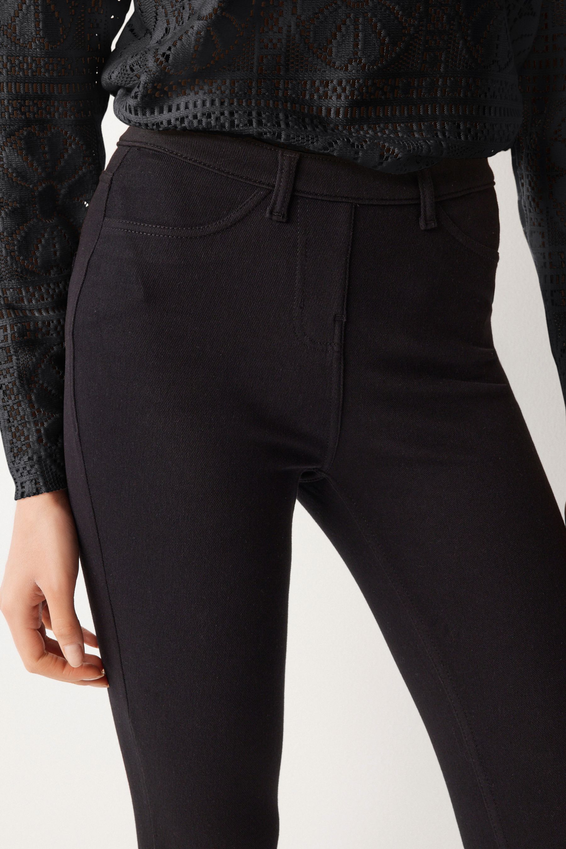 Next cropped best sale jersey denim leggings