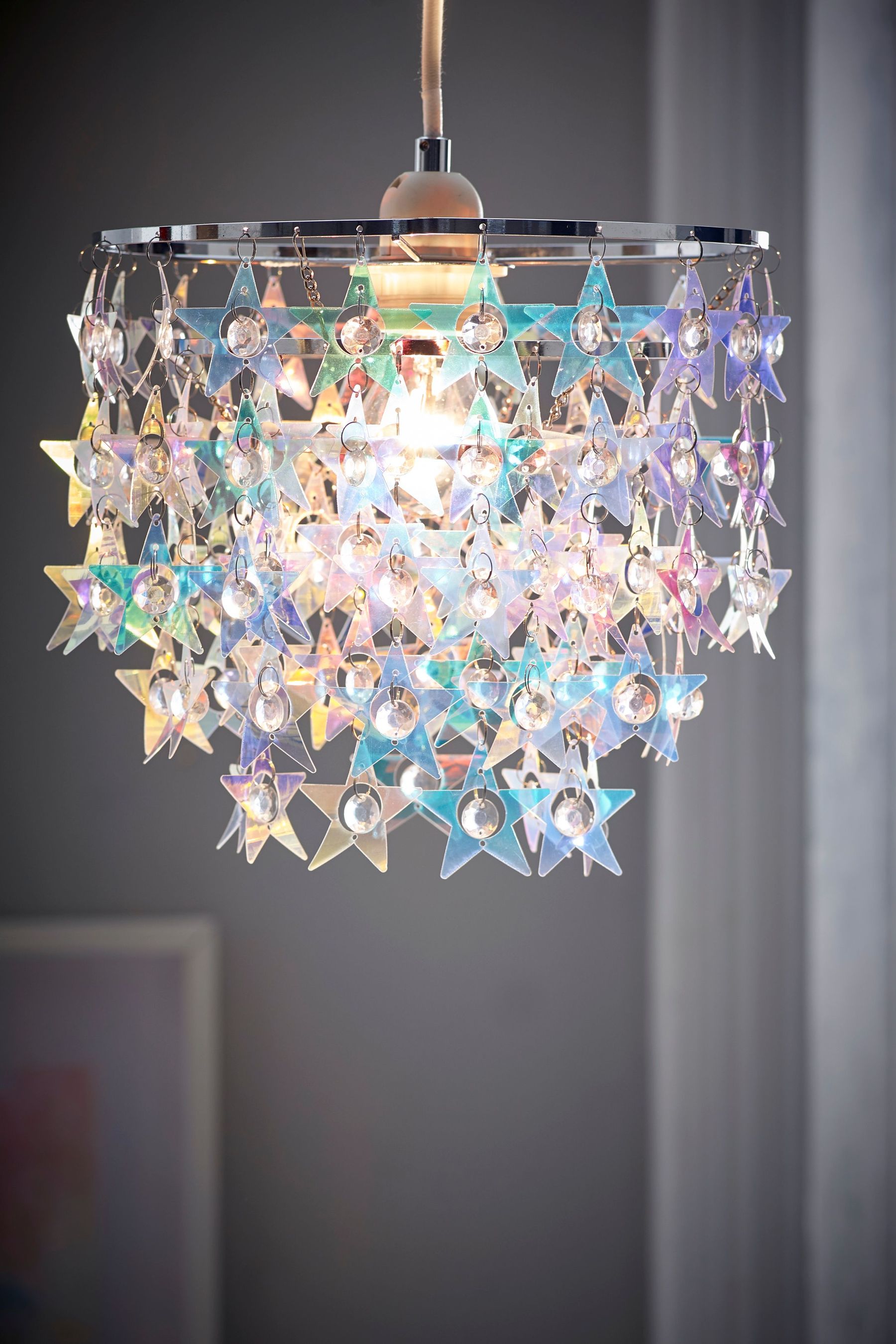 Buy Multi Iridescent Star Easy Fit Light shade from the Next UK