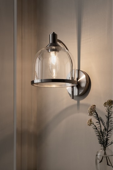 Brushed Chrome Blisworth Outdoor And Indoor (Including Bathroom) Wall Light