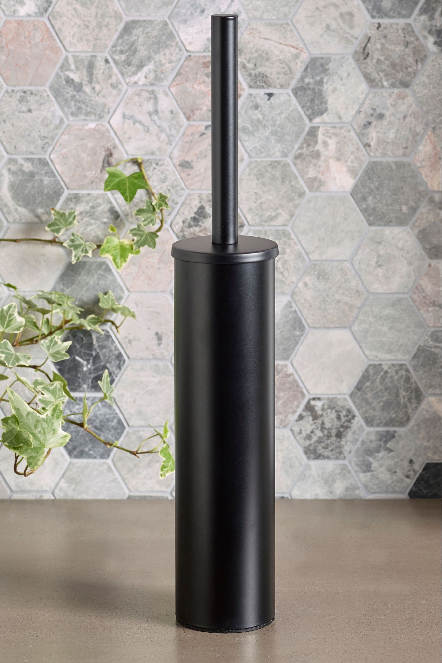 Black toilet brush set online