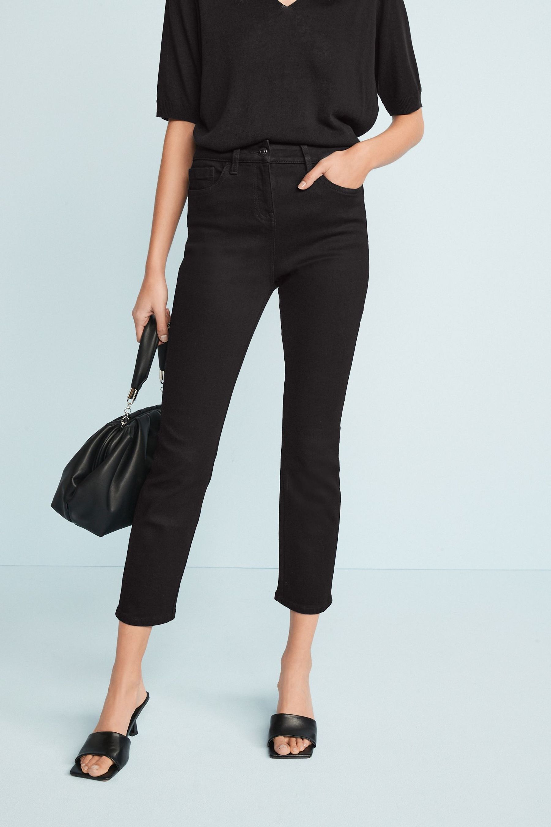 Slim high cropped jeans best sale