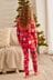 Red Christmas Printed Long Sleeve Pyjamas (9mths-12yrs)
