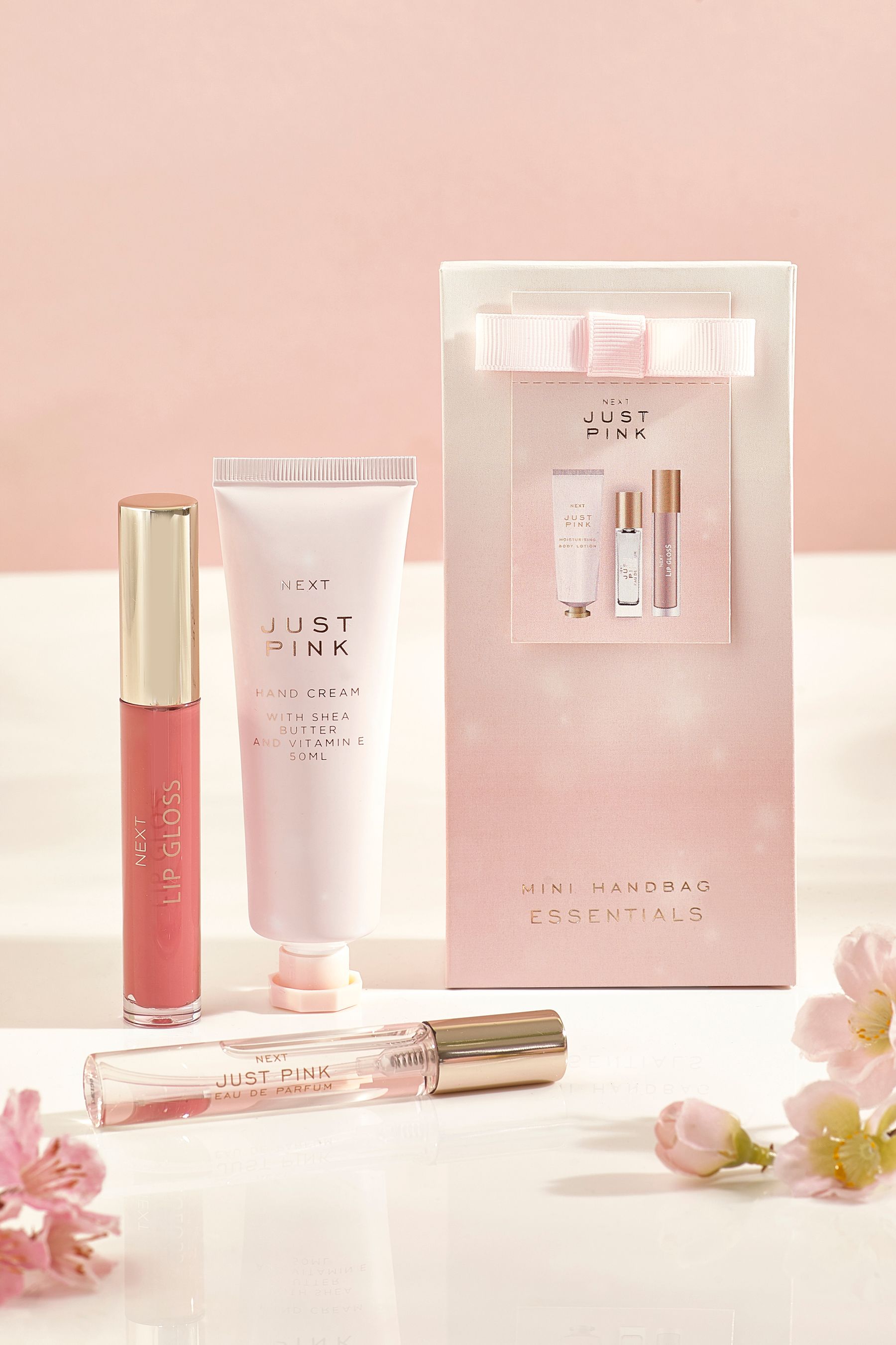 Buy Just Pink Mini Perfume Handbag Essentials Gift Set from the Next UK