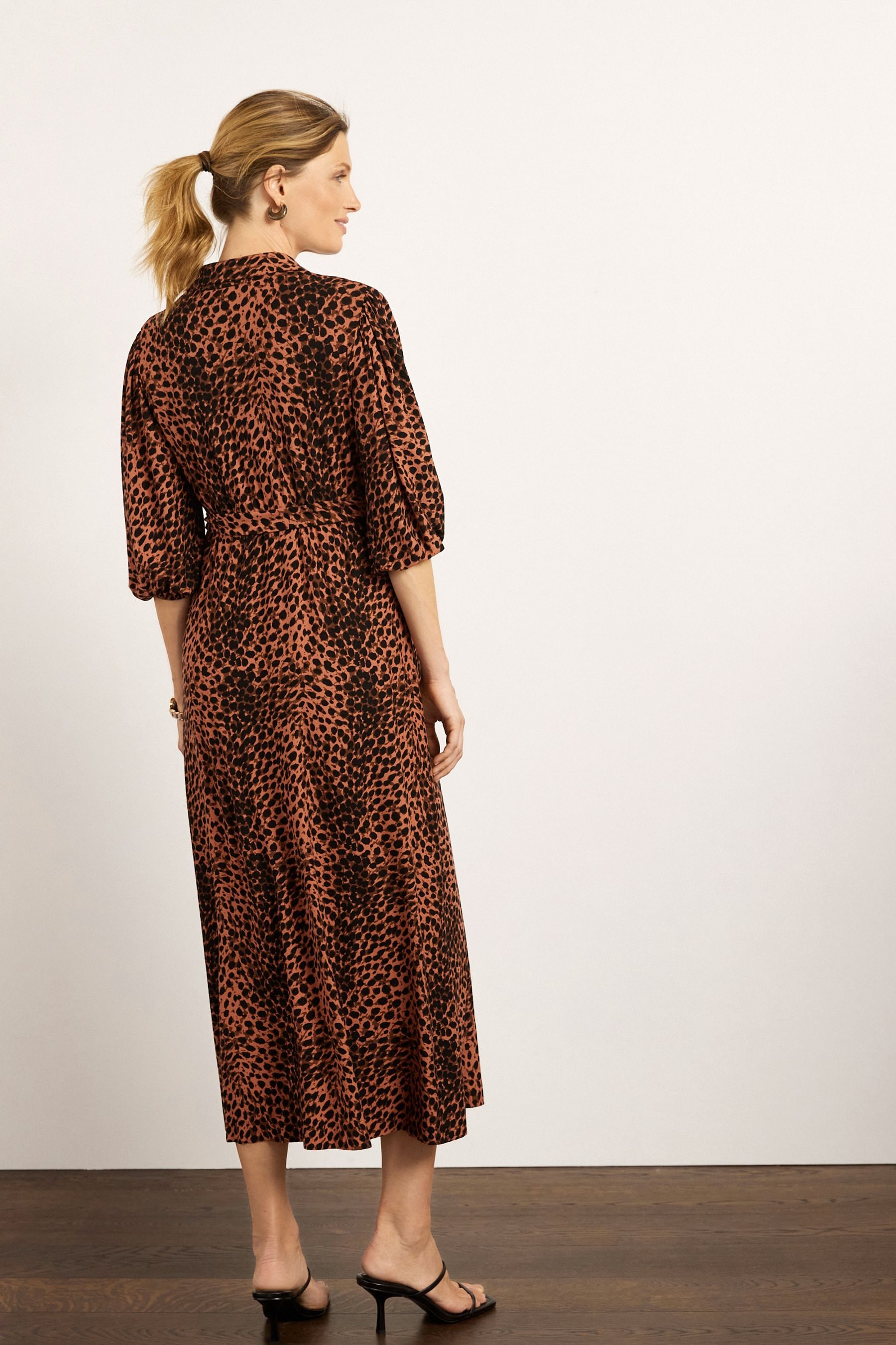 Leopard print clearance nursing dress