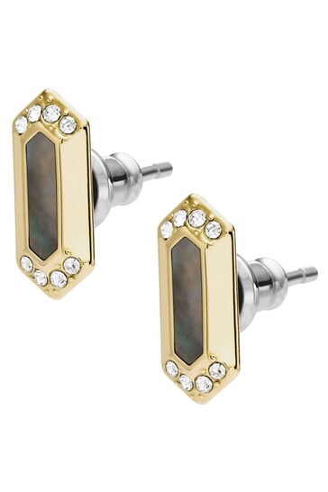 Fossil Ladies Gold Plated Jewellery VAL Earrings