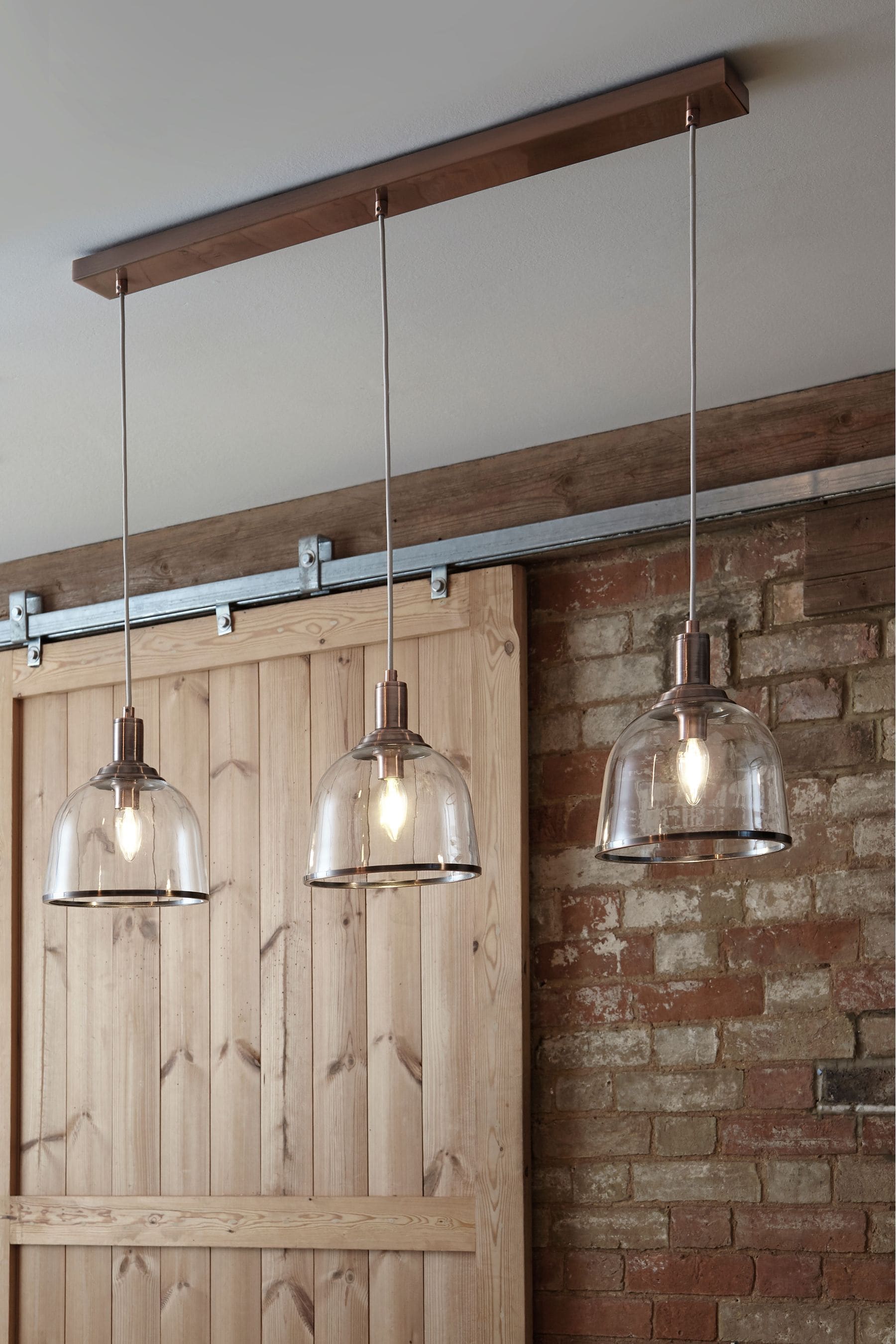 Copper Gloucester 3 Light Pendant Ceiling Light
