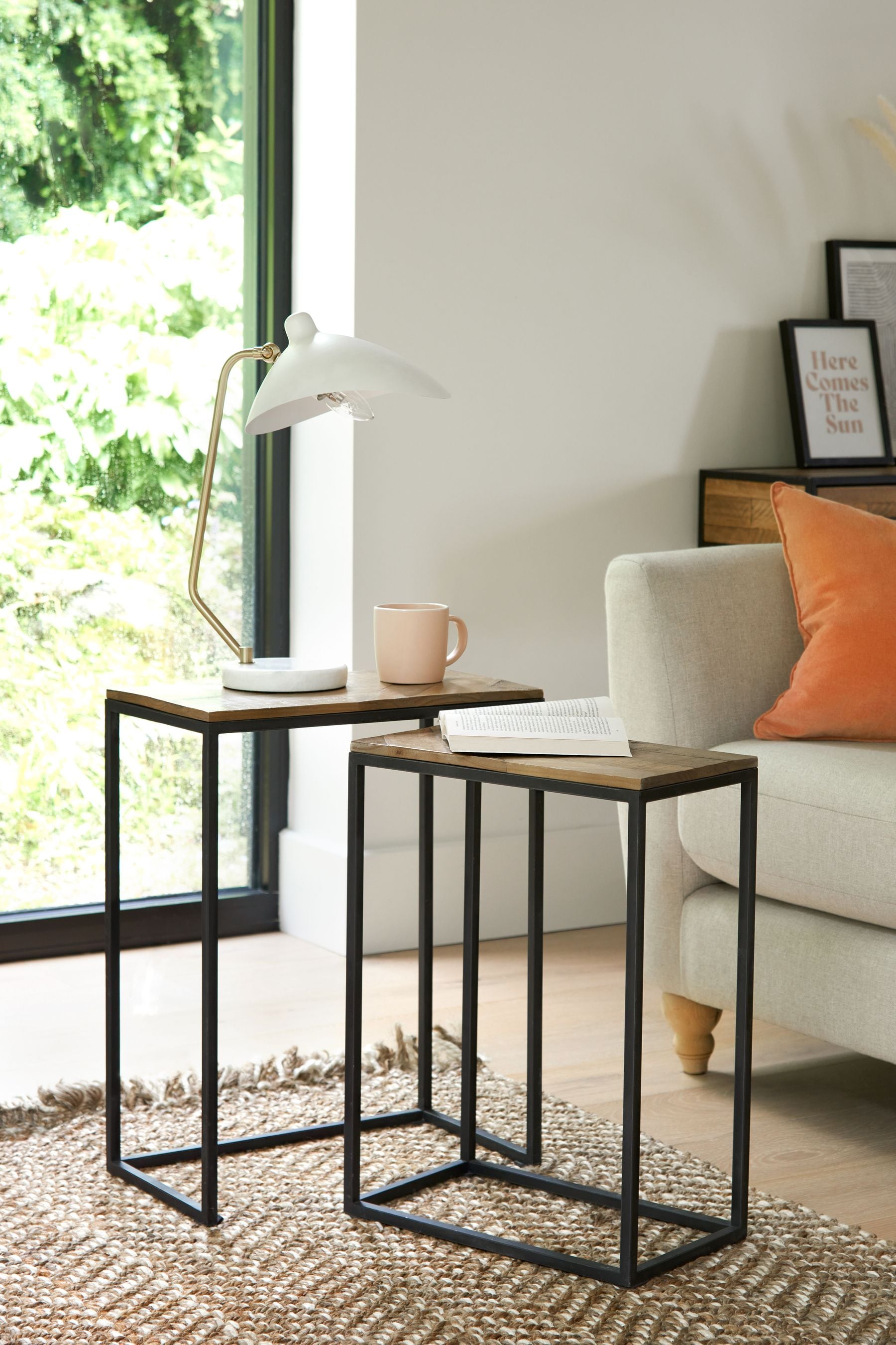 Pine nest of hot sale tables