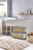 Parker White and Wood Effect Storage Cabin Bed