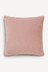 Blush Pink Soft Velour Small Square Cushion