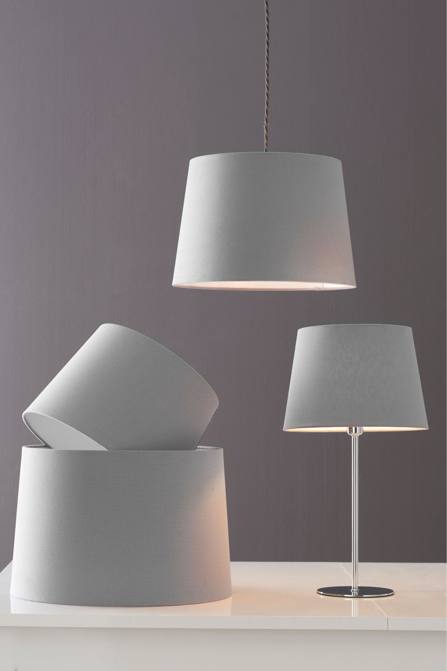 Next lampshade store grey