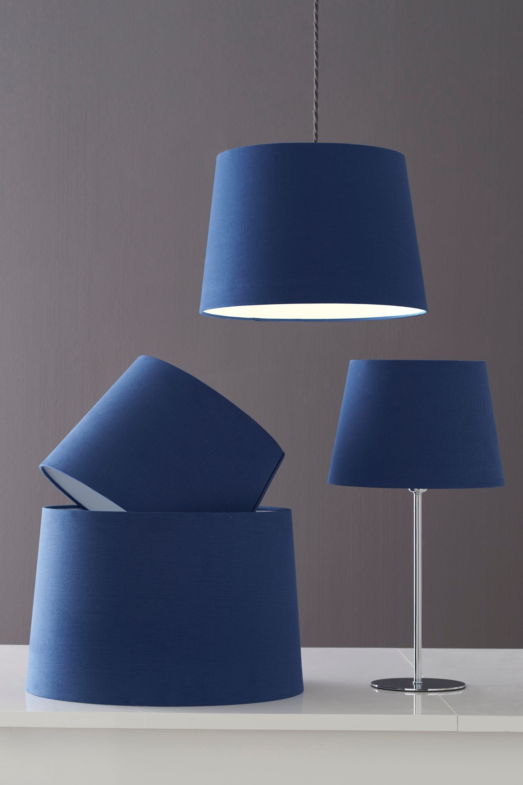 Navy blue outlet ceiling shade