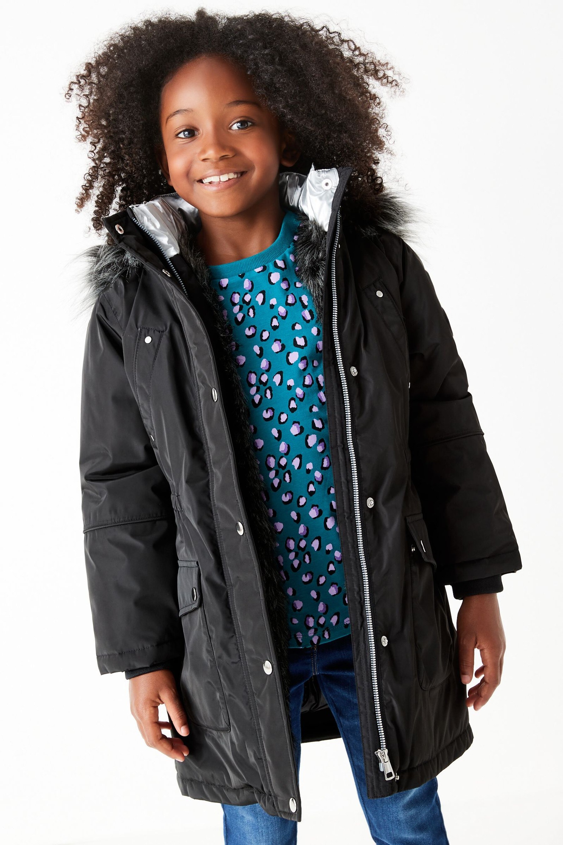Buy Black Waterproof Parka (3-16yrs) from the Next UK online shop