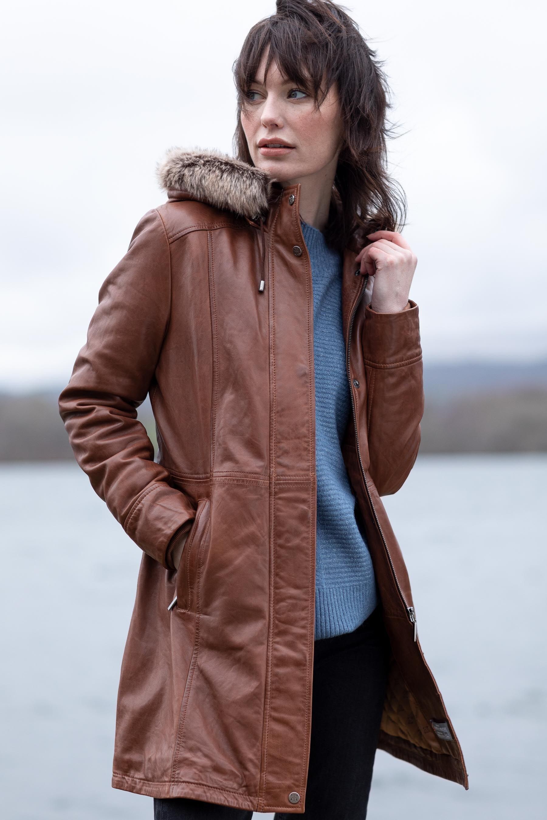 Tan parka jacket clearance