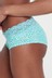 Butterfly Print Short Lace Trim Cotton Blend Knickers 4 Pack