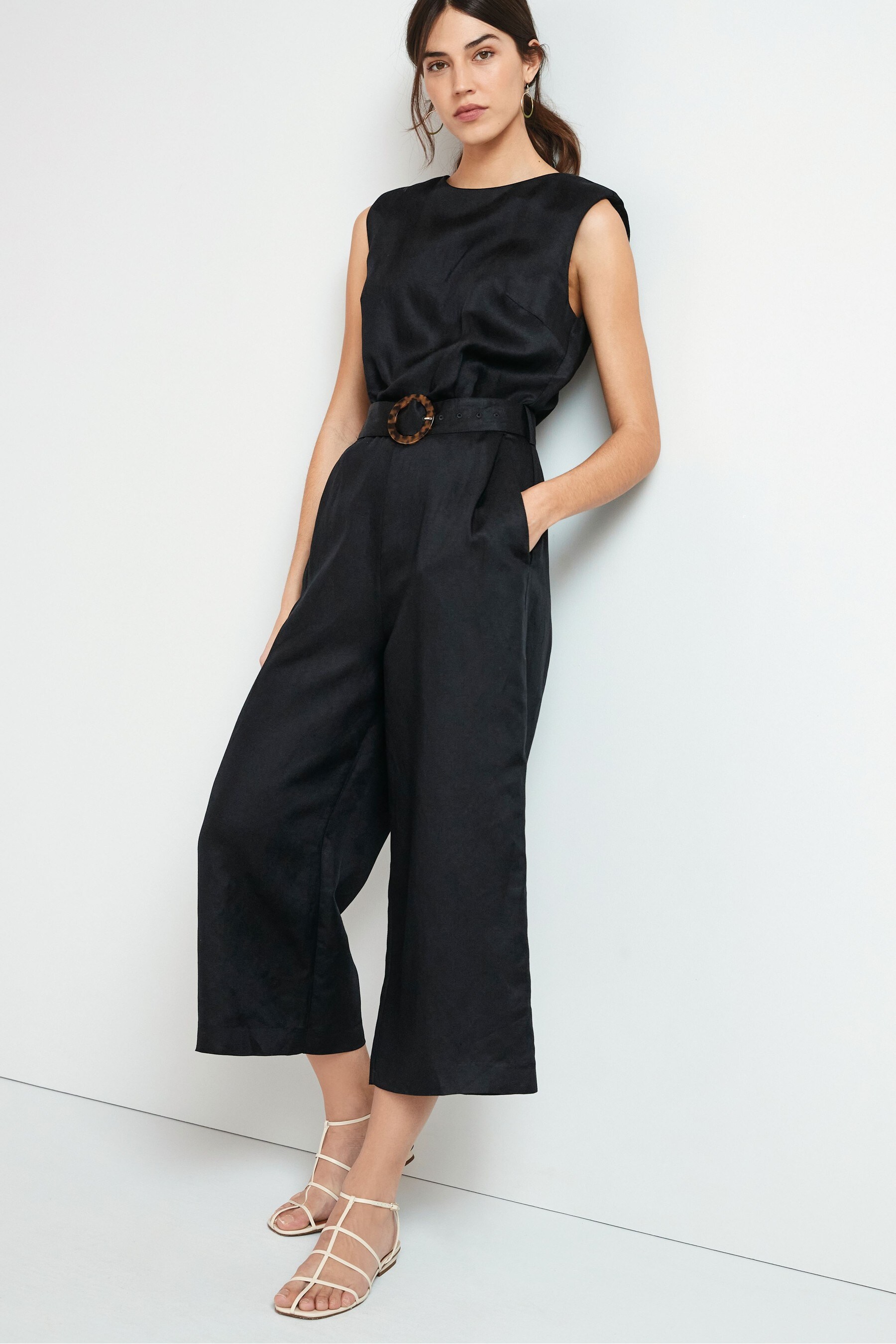 Buy Black Belted Jumpsuit from the Next UK online shop