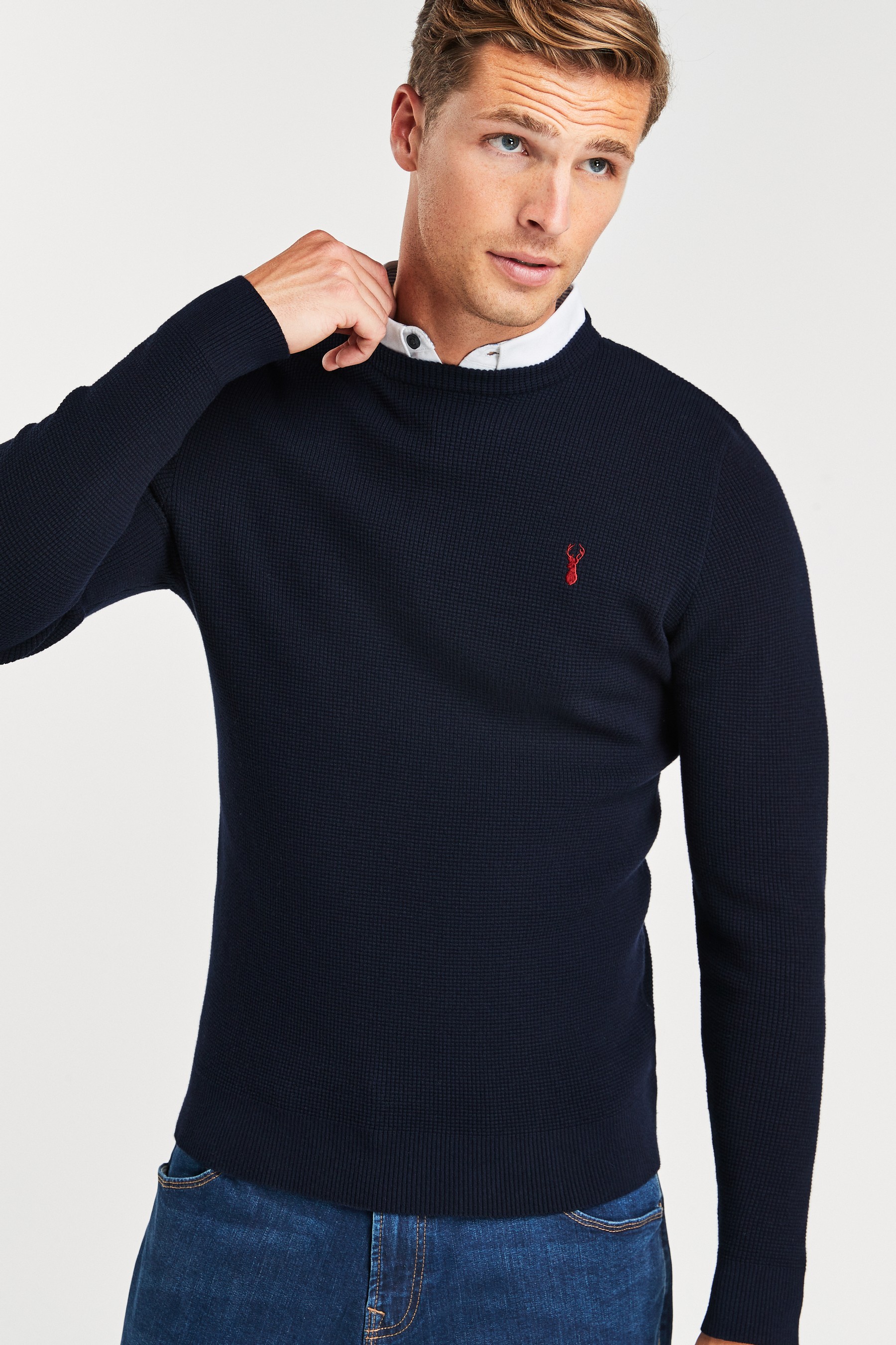 Buy Regular Mock Shirt Jumper from Next Portugal