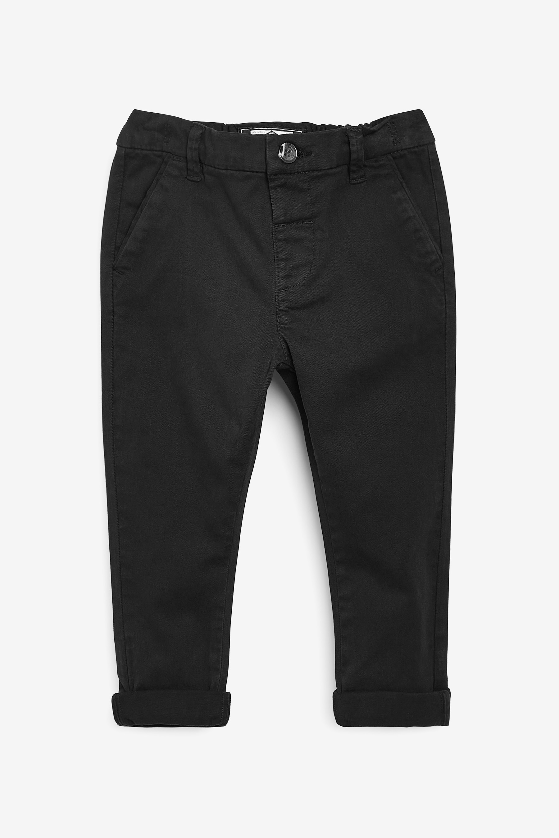 Buy Black Stretch Chinos Trousers (3mths-7yrs) from the Next UK online shop