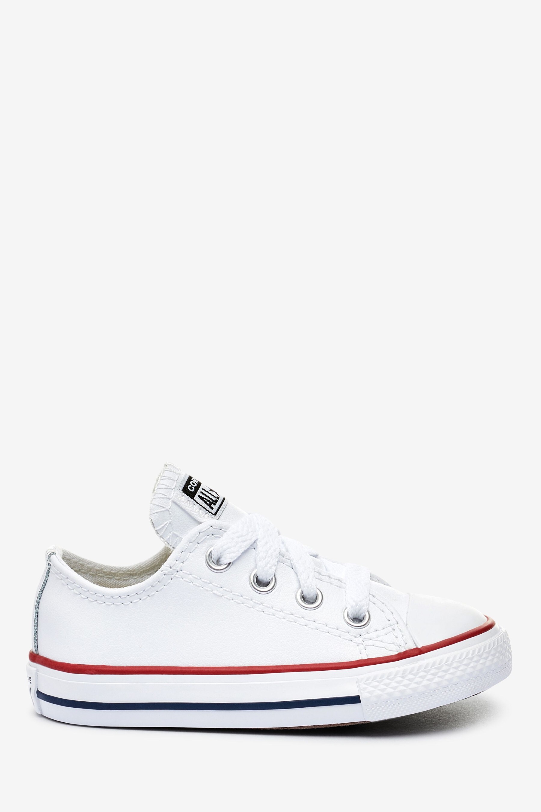 Infant leather sales converse white