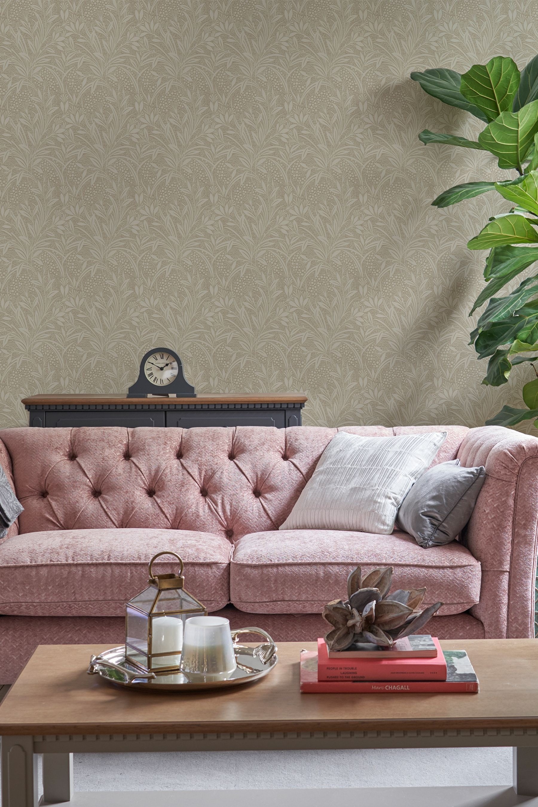 Buy Laura Ashley Natural Barley Wallpaper Wallpaper from the Next UK