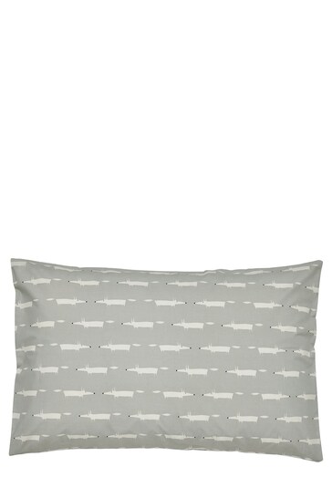 Scion Set of 2 Grey Mr Fox Cotton Housewife Pillowcases