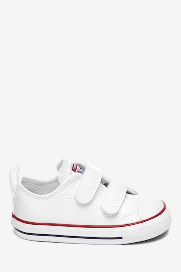 Converse White Leather Chuck Ox 2V Infant Trainers
