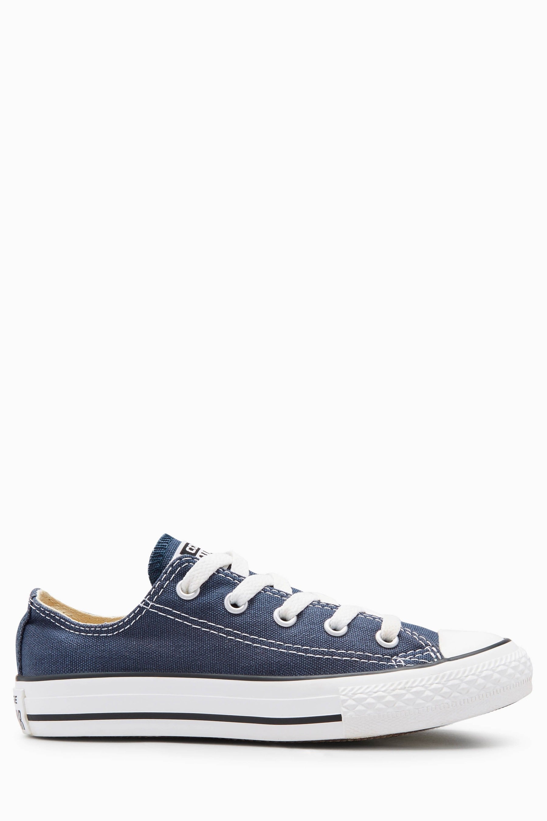 Navy blue low shop top converse