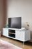 Mode White Gloss Textured Wide TV Stand