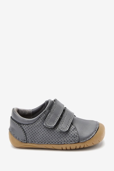 Grey Standard Fit (F) Crawler Shoes