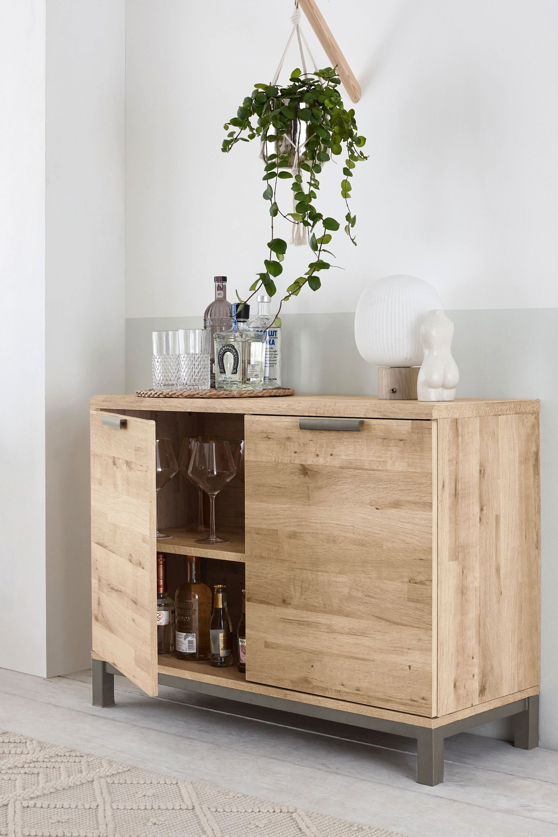 Light Bronx Oak Effect Small Sideboard