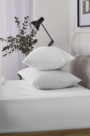 White Cool Touch TENCEL™ lyocell 200 Thread Count Deep Fitted Sheet