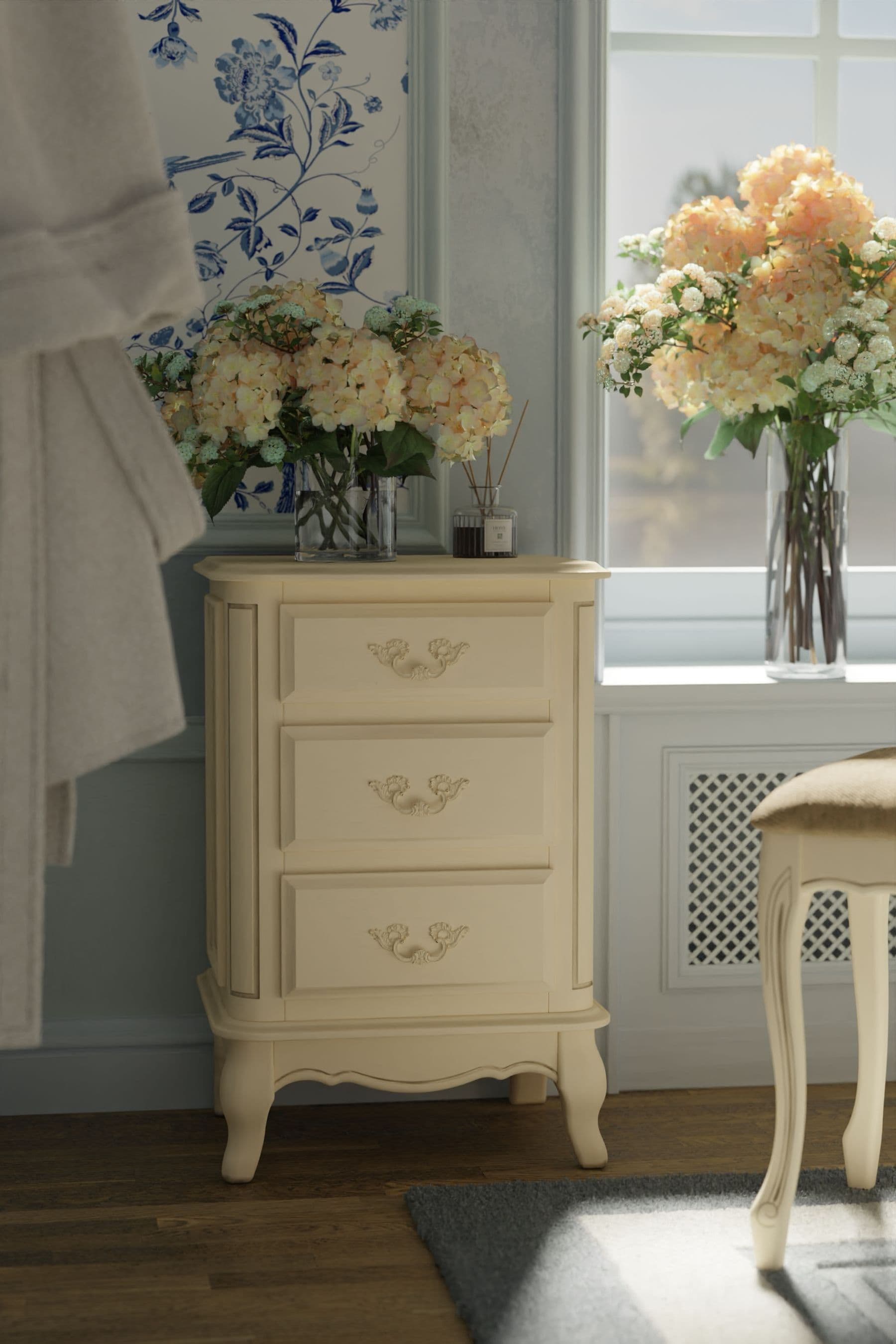 Laura ashley provencale bedside table new arrivals