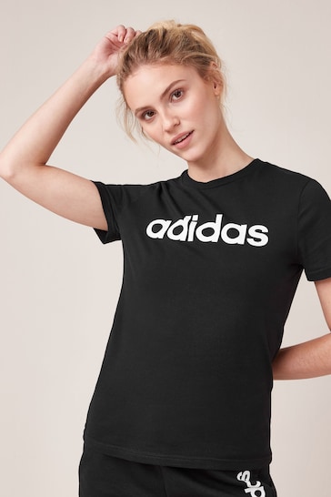 adidas Black Sportswear Essentials Slim Logo T-Shirt