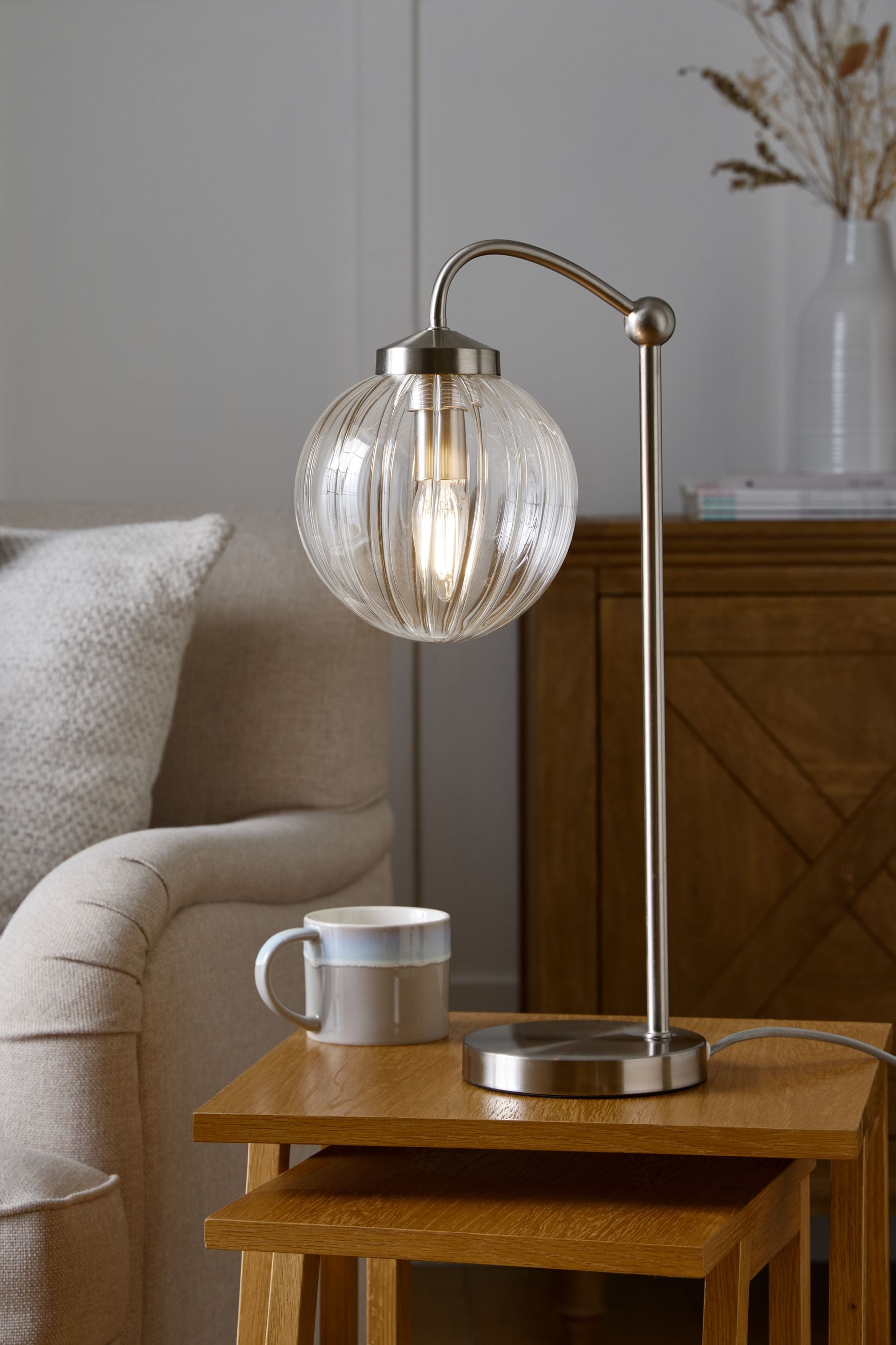 Brushed chrome desk 2025 lamp