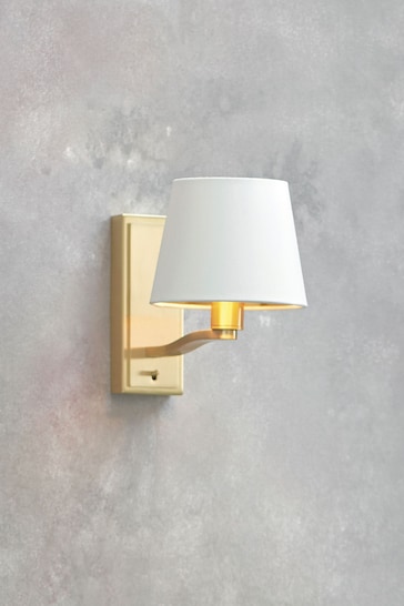 Gallery Home Brushed Gold Harry 205mm Wall Light