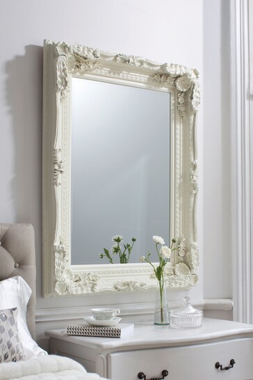 Gallery Home Cream Carved Louis Mirror