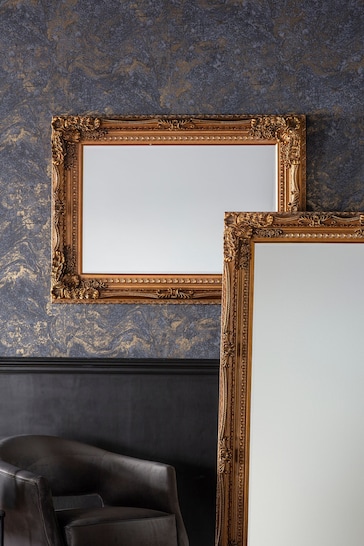 Gallery Home Gold Carved Louis Mirror